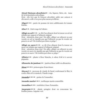 Dictionnaire alimentaire de l'ostéoporose