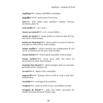 Dictionnaire alimentaire de l'ostéoporose