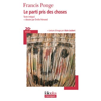 Le parti pris des choses