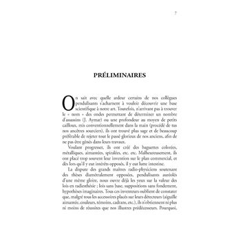 De la valeur des lois en Radiesthésie