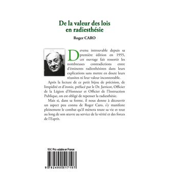 De la valeur des lois en Radiesthésie