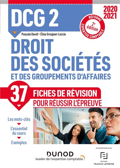 DCG 2 Droit des sociétés et des groupements d'affaires - Fiches de révision - 2021