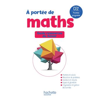 Le nouvel A portée de maths CE2 - Guide du fichier élève