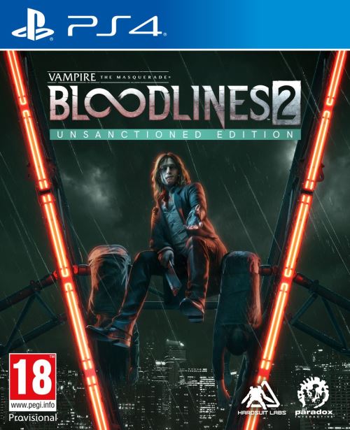 Pochette avant du jeu Vampire : The Masquerade Bloodlines 2 Unsanctioned Edition PS4