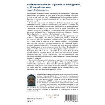 Problématique foncière et trajectoires de développement en Afrique subsaharienne