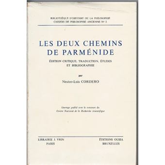 Les deux chemins de parmenide