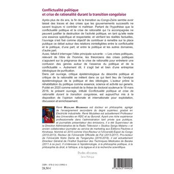 Conflictualité politique et crise de rationalité durant la transition congolaise