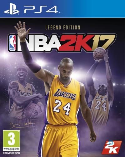 Pochette avant du jeu NBA 2K17 Kobe Legend Edition PS4
