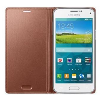 Samsung Flip Cover EF-FG800B - Étui à rabat pour téléphone portable - rose gold - pour Galaxy S5 Mini