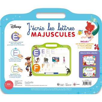 Disney - Les grands Classiques - Ardoise J'écris les lettres majuscules  (3-6 ans)