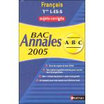 Sujets du bac corrigés français 1ère L ES S