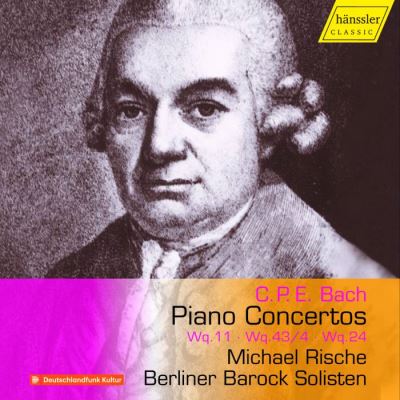 C.P.E. BACH - PIANO CONCERTOS WQ.11, WQ 43 / 4 & WQ.