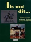 Ils ont dit