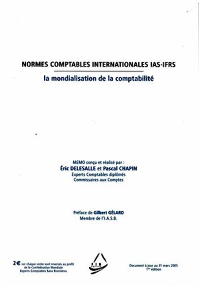 Normes Comptables Internationales IAS-IFRS La Mondialisation De La ...