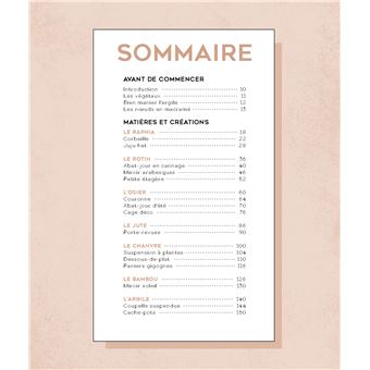 Créations en matières naturelles