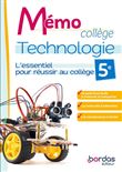 Memo college technologie 5e cahier eleve
