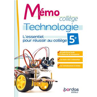 Memo college technologie 5e cahier eleve
