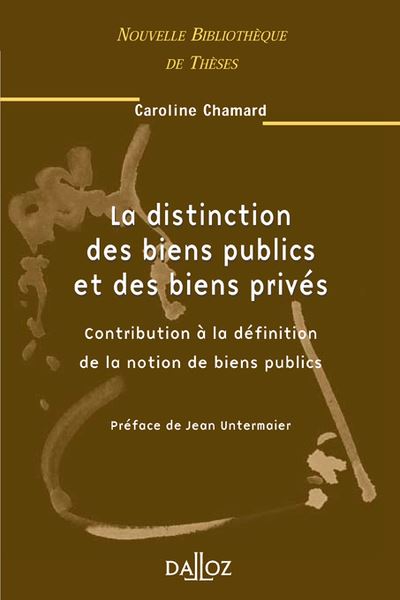 Distinction des biens publics et des biens privés
