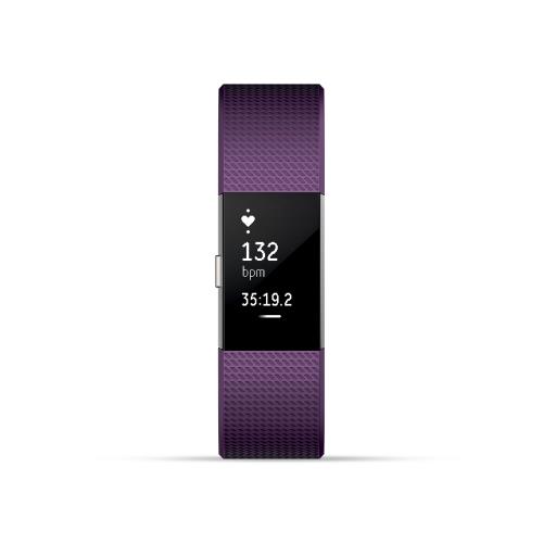 Montre connectée Fitbit Charge 2 OLED black silver - Cadeaux