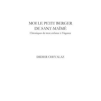 Moi le petit berger de Sant-Maïmé