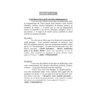 Demander la garde parentale exclusive.