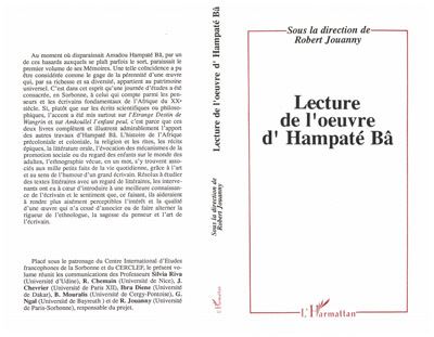 Lecture de l'oeuvre d'Hampate Ba - Robert Jouanny - (donnée non spécifiée)