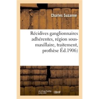 Récidives ganglionnaires adhérentes, région sous-maxillaire, traitement, prothèse post-opératoire