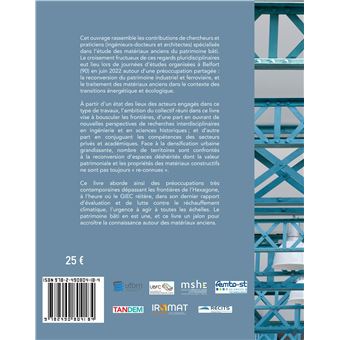 Transitions, patrimoines et matériaux anciens