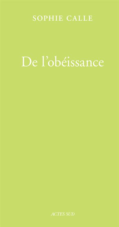De l'obéissance