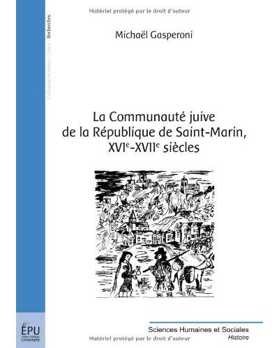 La communauté familiale des juifs de la République de Saint-Marin