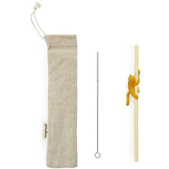 SET PAILLE REUTILISABLE CLIMBER CAT JAUNE