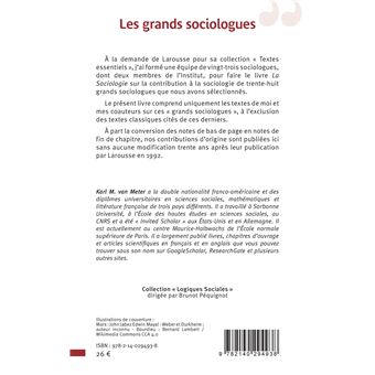 Les grands sociologues