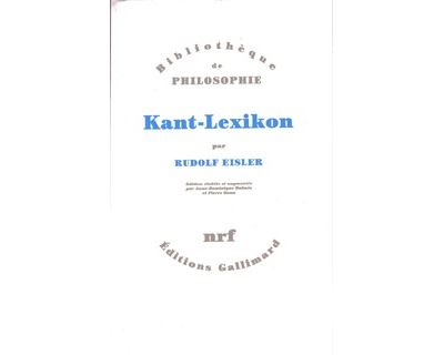 Kant-Lexikon - broché - Rudolf Eisler, Livre tous les livres à la Fnac