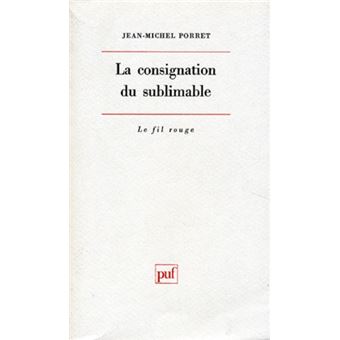 La consignation du sublimable
