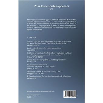 Pour les sonorités opposées