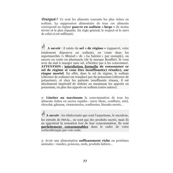 Quelle alimentation avec la cortisone ?