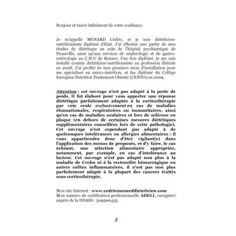 Quelle alimentation avec la cortisone ?