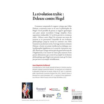 La révolution trahie : Deleuze contre Hegel