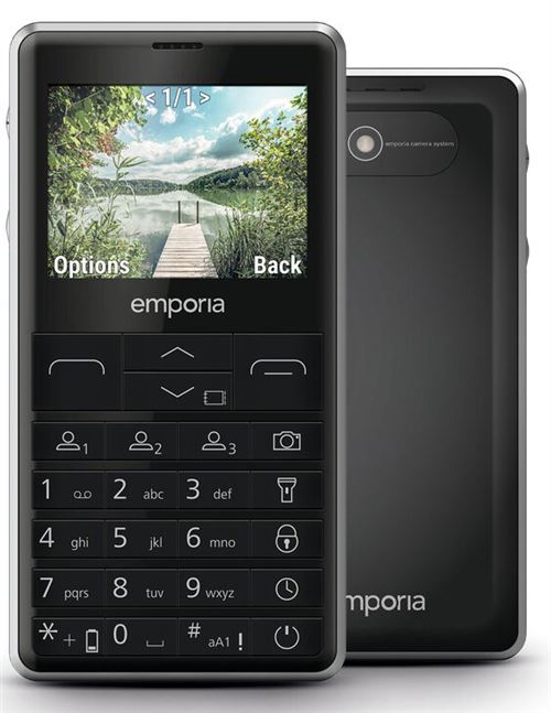 emporiaPRIME LTE - 4G téléphone de service - RAM 64 Mo / Mémoire interne 128 Mo - microSD slot - Écran LCD - 320 x 240 pixels - rear camera 2 MP