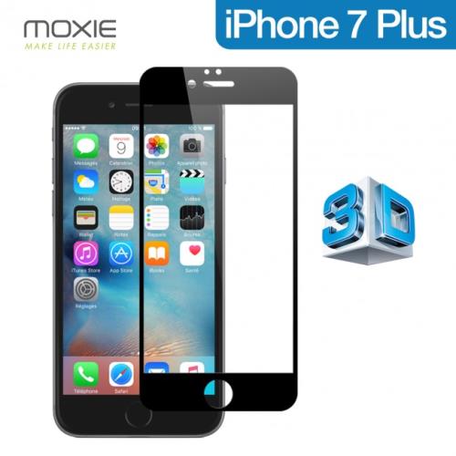 MOXIE GLASS SCREEN PROTECTOR  IPHONE 7 PLUS 3D BLACK