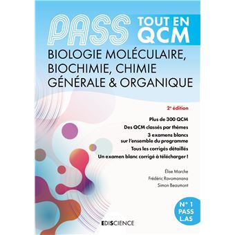 PASS Tout en QCM Biologie moléculaire, Biochimie, Chimie générale & organique
