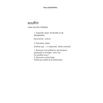 Tears and Butterflies