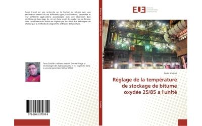 Réglage de la température de stockage de bitume oxydée 25/85 a l'unité
