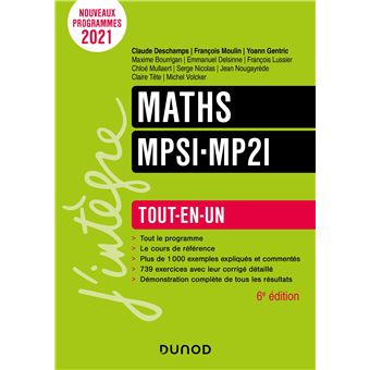 Mathematiques Mpsi Tout En Un Tout En Un 5eme Edition Broche Claude Deschamps Francois Moulin Achat Livre Fnac