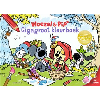 Woezel & Pip - Met Stickers - Gigagroot Kleurboek Sprookjes - Guusje ...