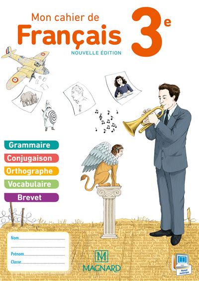 Mon cahier de français, 3ème