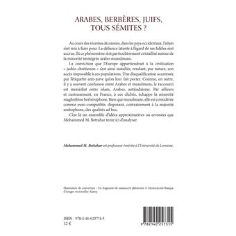 Arabes, berbères, juifs, tous sémites ?