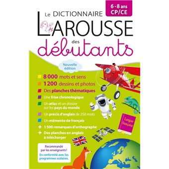 Larousse Dictionnaire Des Debutants 6 8 Ans Cp Ce Cartonne Collectif Achat Livre Fnac