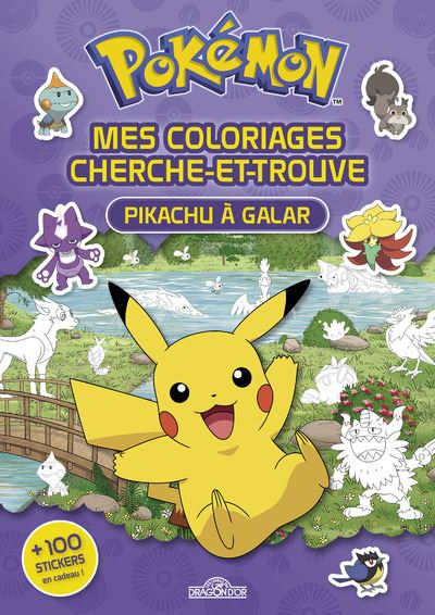 Pokémon - Pikachu à Galar - Mes coloriages cherche-et-trouve