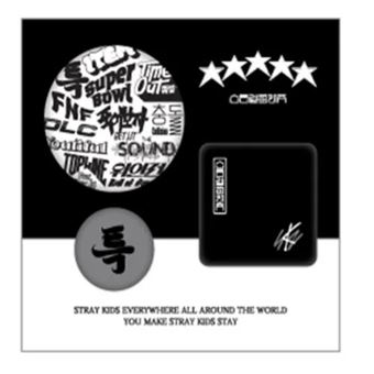 Set Pin Button Stray Kids 5 Star Pop-Up MD